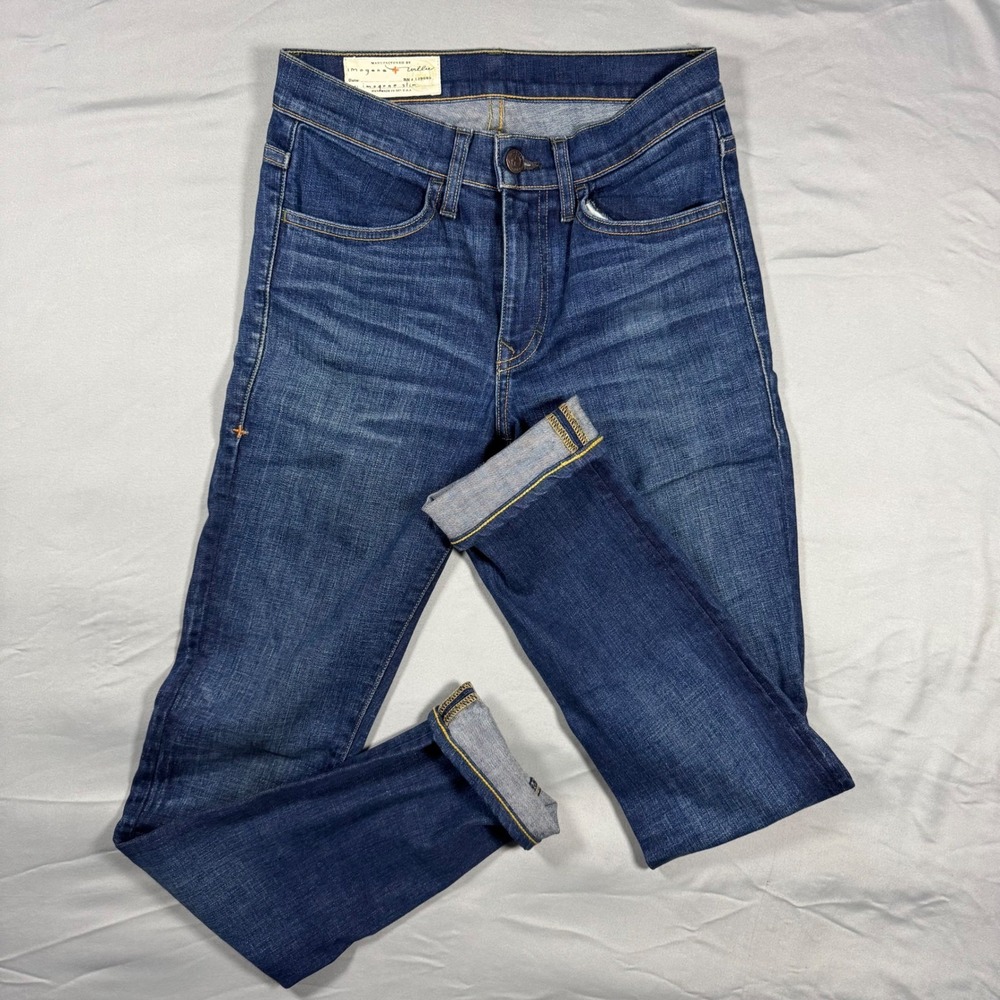 Imogene + Willie Selvedge Slim Jeans Women's 25R Dark Wash Denim Made in USA